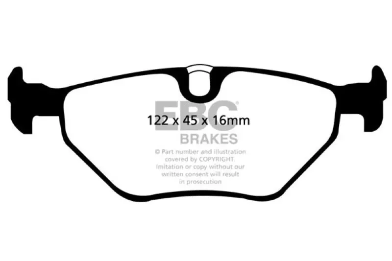 Ebc 01-03 Bmw 525I 2.5 (E39) Ultimax2 Rear Brake Pads 1