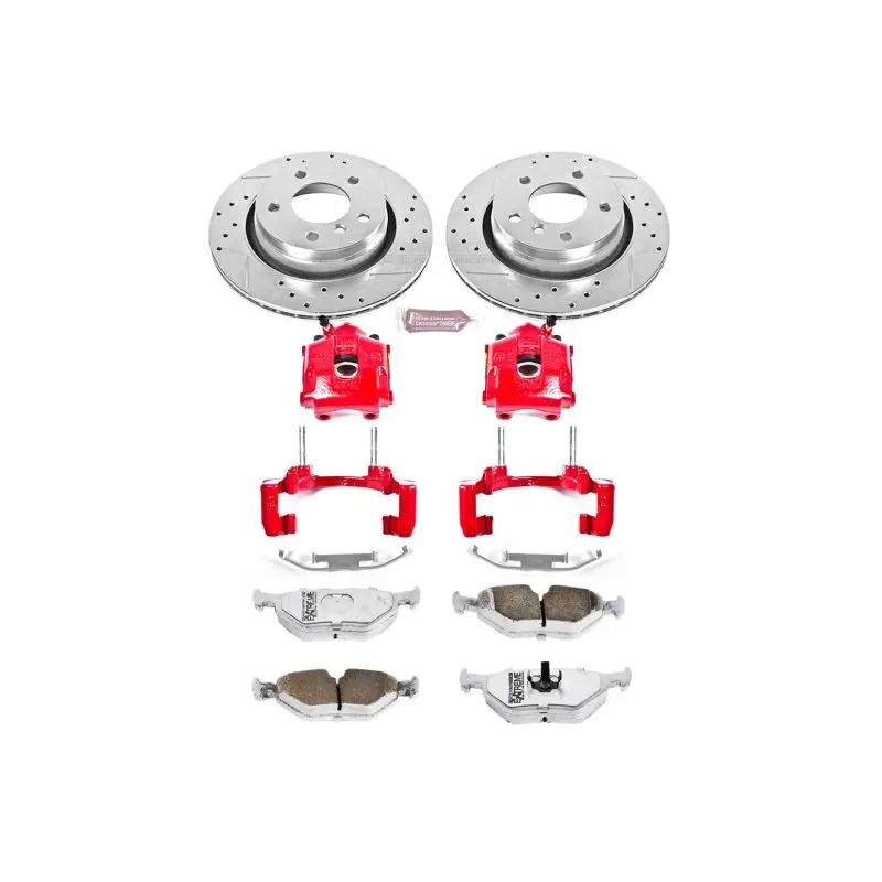 Power Stop 2000 Bmw 323I Rear Z26 Street Warrior Brake Kit W/Calipers 1