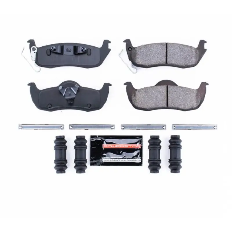 Power Stop 06-10 Jeep Commander Rear Z23 Evolution Sport Brake Pads W/Hardware 1