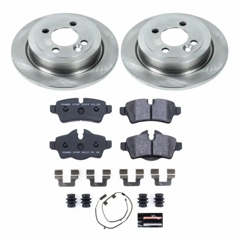 Power Stop 07-10 Mini Cooper Rear Track Day Spec Brake Kit 1