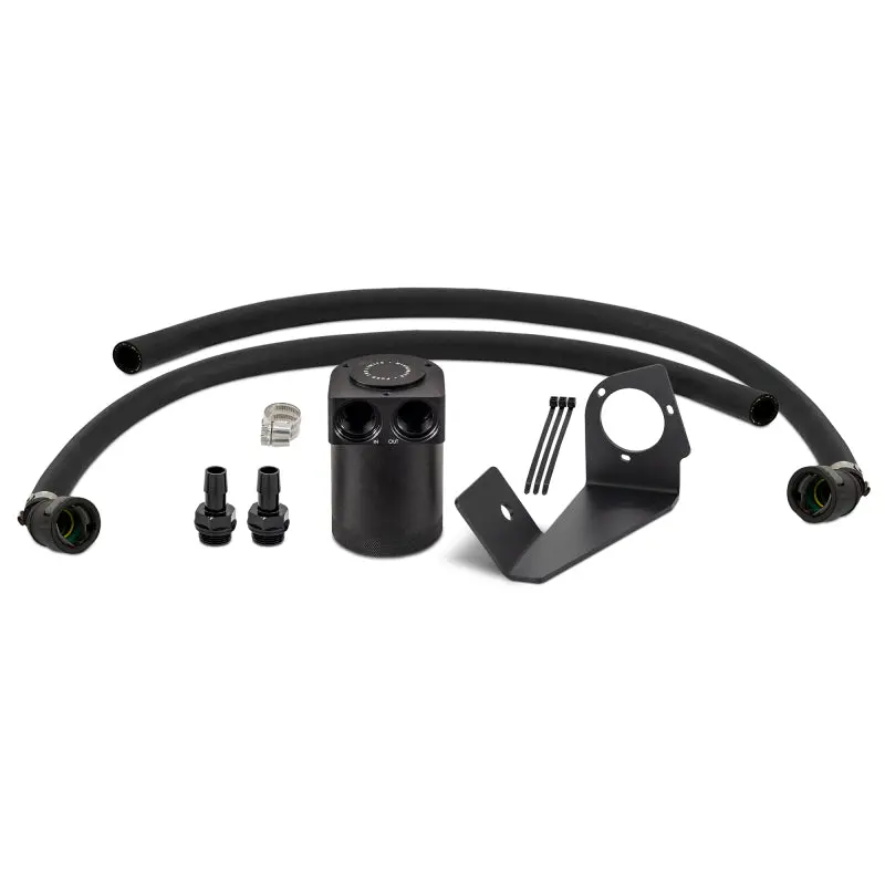 Mishimoto 2025+ Ram 1500 3.0L Hurricane Baffled Oil Catch Can Kit - Black 1