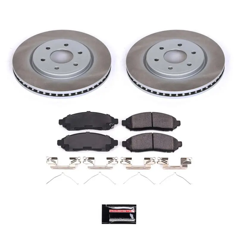 Power Stop 09-12 Suzuki Equator Front Semi-Coated Rotor Kit 1