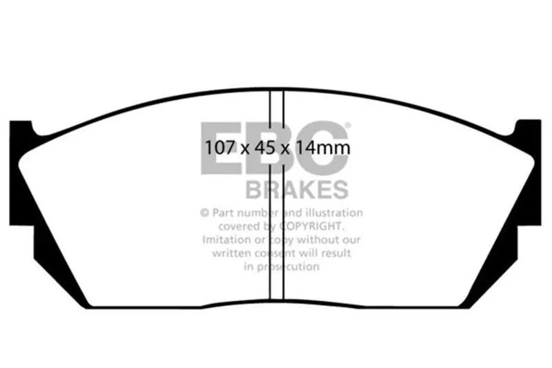 Ebc 82-84 Honda Civic Hatchback 1.3 (5 Speed) Ultimax2 Front Brake Pads 1