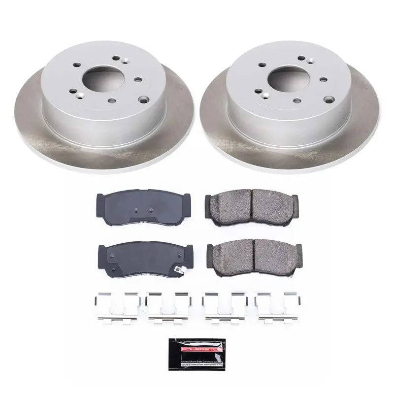 Power Stop 08-16 Volvo Xc70 Front Semi-Coated Rotor Kit 1