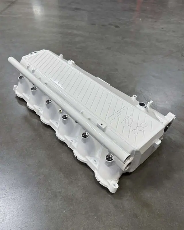 Csf Toyota A90/A91 Supra/ Bmw G-Series B58 Charge-Air Cooler Manifold - Refraction Blue Satin 1