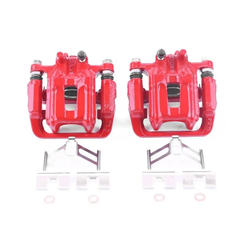 Power Stop 10-18 Acura Rdx Rear Red Calipers W/Brackets - Pair 1