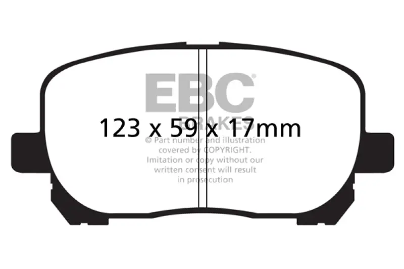 Ebc 02-08 Pontiac Vibe 1.8 Ultimax2 Front Brake Pads 1