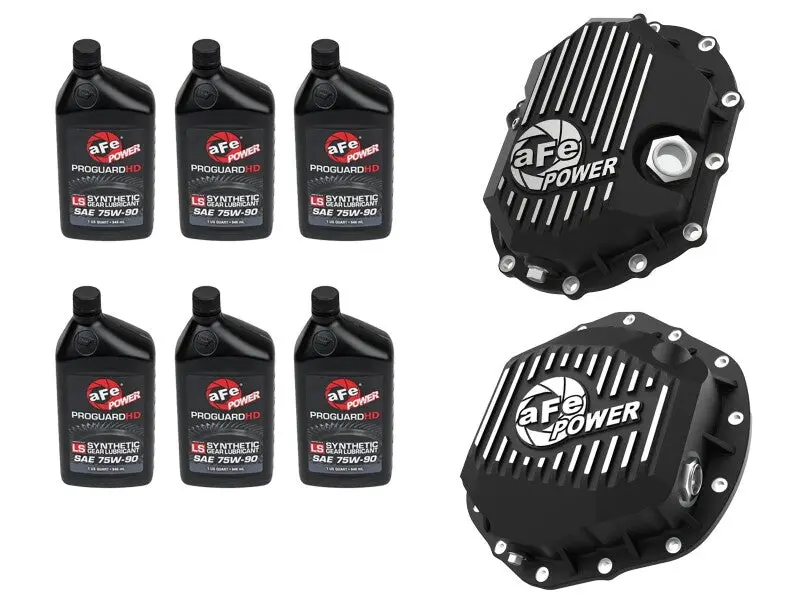 Afe Power Front/Rear Diff Cover Kit W/ Oil 20-25 Gm Diesel Trucks V8 (Aam 9.25-12 & Aam 11.5-12-14) 1