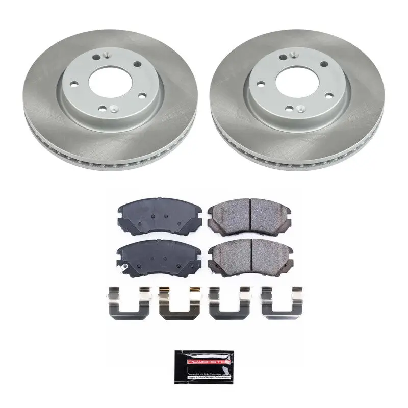 Power Stop 05-10 Kia Sportage Front Semi-Coated Rotor Kit 1