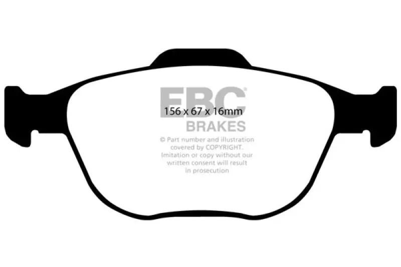Ebc 02-04 Ford Focus 2.0 Svt Ultimax2 Front Brake Pads 1