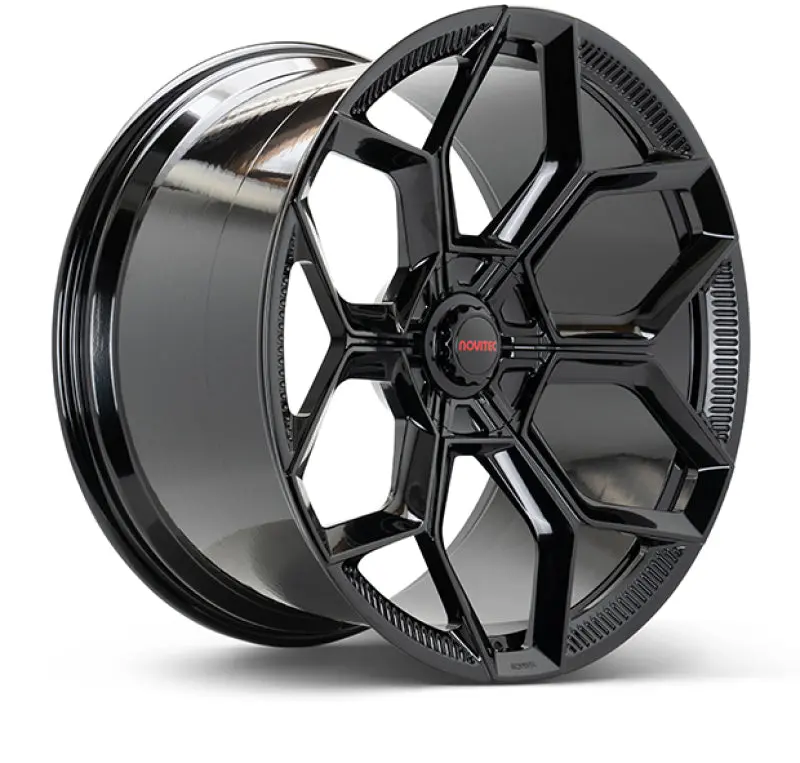 Vossen X Novitec Nl5-5L 19X8.5In - 5X112 Bp - Et22 - Gloss Black Lamborghini Huracan Front Wheel 1