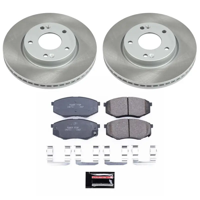 Power Stop 2011 Kia Sportage Front Semi-Coated Rotor Kit 1