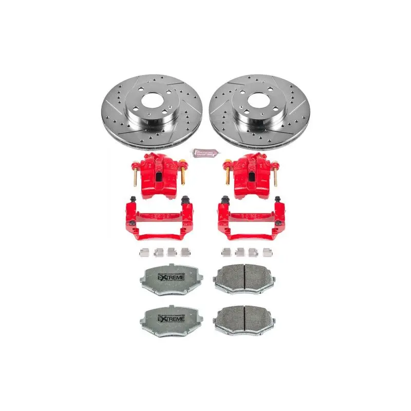Power Stop 94-97 Mazda Miata Front Z26 Street Warrior Brake Kit W/Calipers 1