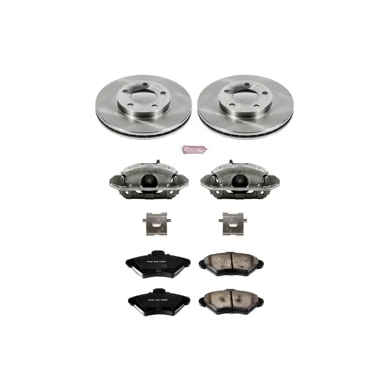 Power Stop 94-98 Ford Mustang Front Autospecialty Brake Kit W/Calipers 1