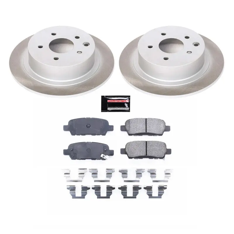 Power Stop 07-18 Nissan Sentra Rear Semi-Coated Rotor Kit 1