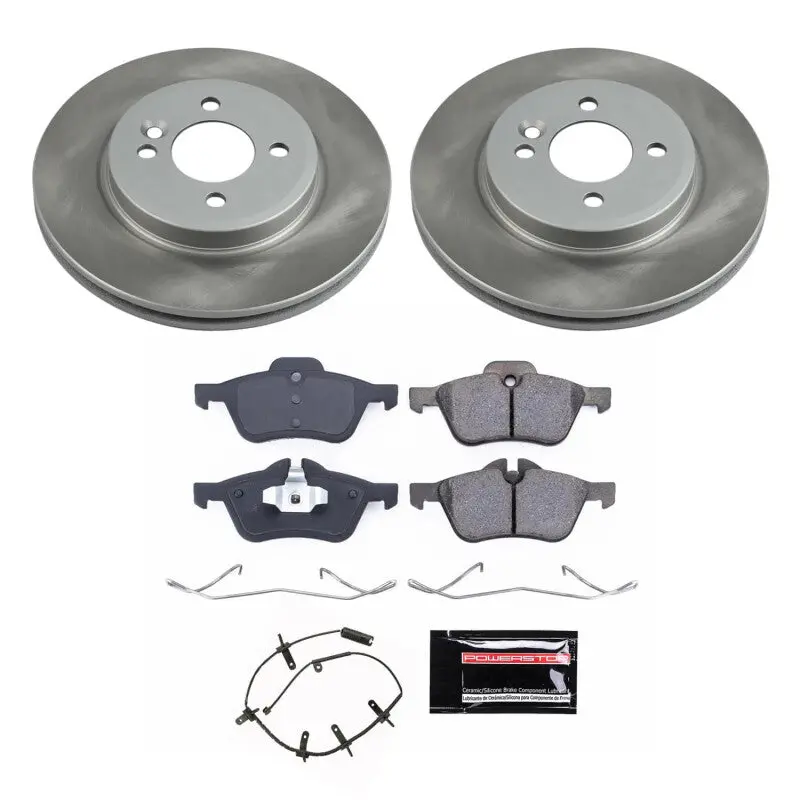 Power Stop 02-06 Mini Cooper Front Semi-Coated Rotor Kit 1