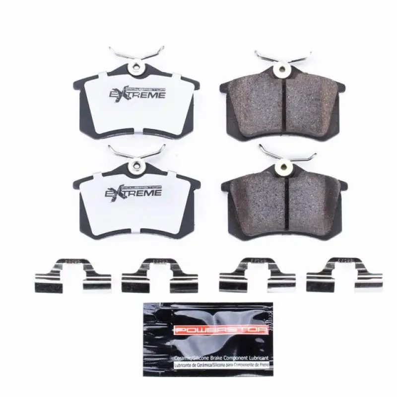 Power Stop 03-04 Audi A4 Rear Z26 Extreme Street Brake Pads W/Hardware 1