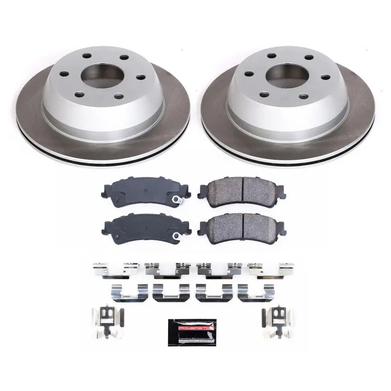 Power Stop 00-02 Gmc Yukon Xl 1500 Rear Semi-Coated Rotor Kit 1
