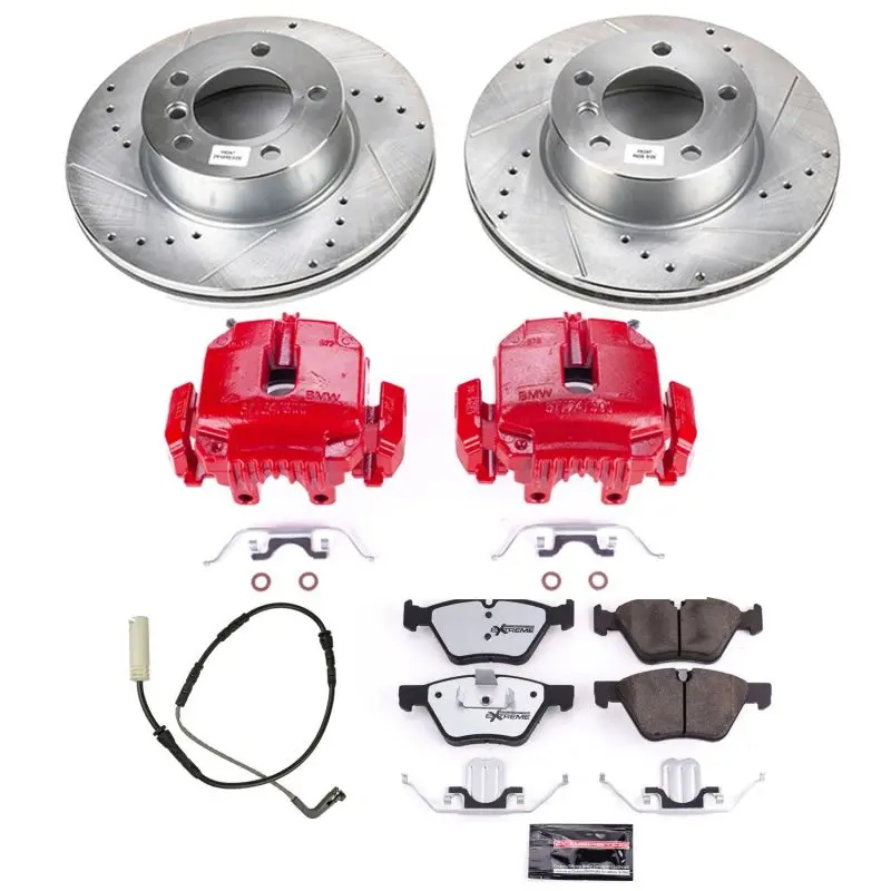 Power Stop 2007 Bmw 328I Front Z26 Street Warrior Brake Kit W/Calipers 1