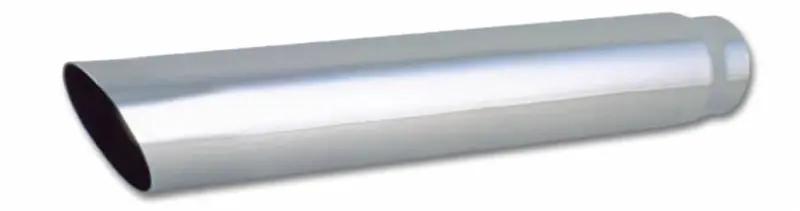 Vibrant Stainless Steel 4″ Round Exhaust Tip – Single-Wall, Angle-Cut, 3″ Inlet, 20″ Length 1