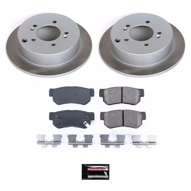 Power Stop 05-10 Kia Sportage Rear Semi-Coated Rotor Kit 1