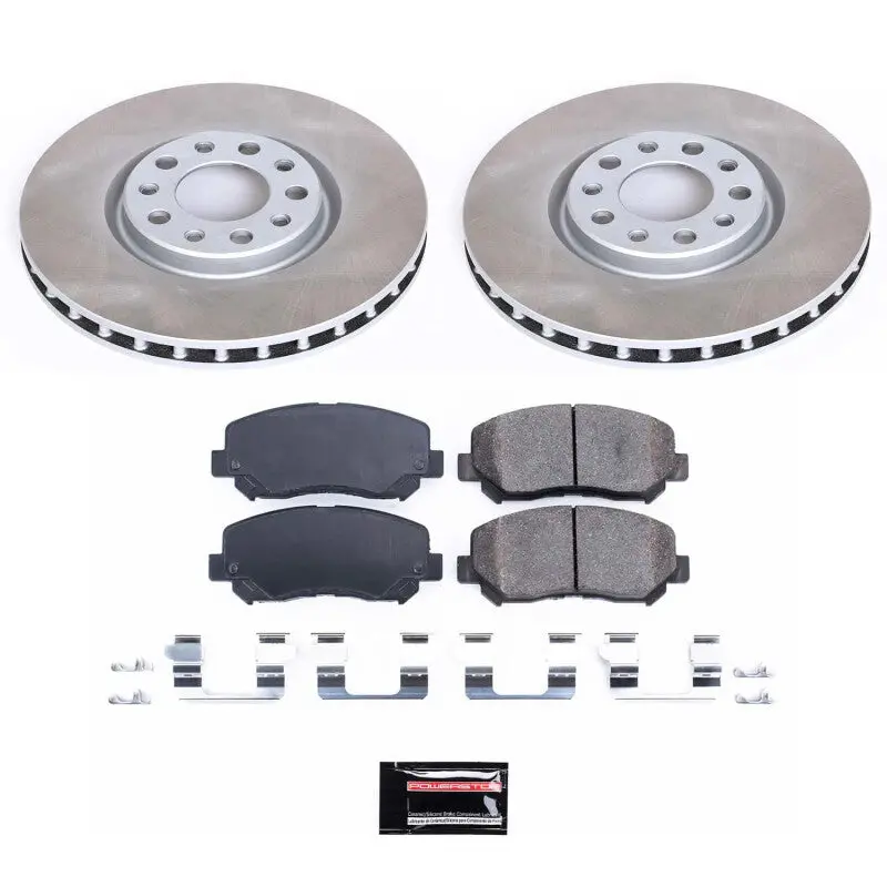 Power Stop 13-16 Dodge Dart Front Semi-Coated Rotor Kit 1