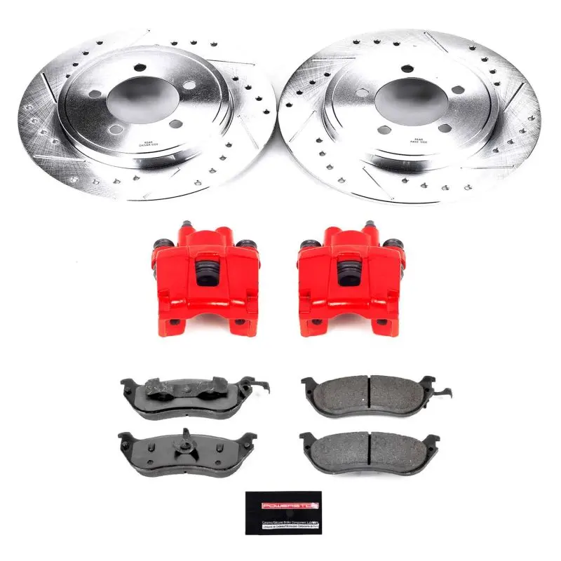Power Stop 02-05 Ford Explorer Rear Z36 Truck & Tow Brake Kit W/Calipers 1