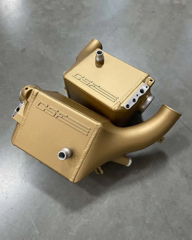 Csf 16-21 Bmw M5 (F90) / 17-21 Bmw M8 (F91/F92/F93) Twin Charge-Air-Cooler Set - Carbon Gold Gloss 1