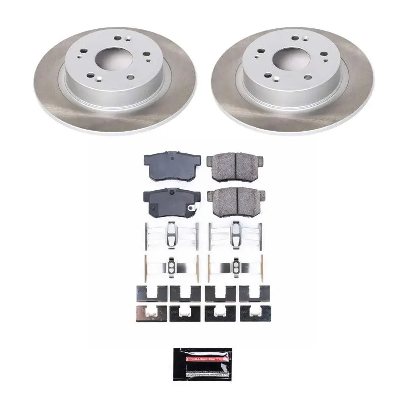 Power Stop 05-07 Honda Accord Rear Semi-Coated Rotor Kit 1