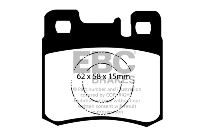 Ebc 98-00 Mercedes-Benz E300 Td 3.0 Td Ultimax2 Rear Brake Pads 1