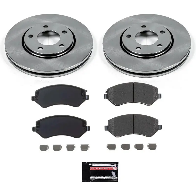 Power Stop 01-06 Dodge Grand Caravan Front Semi-Coated Rotor Kit 1