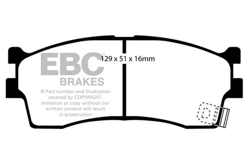 Ebc 03-05 Kia Rio Cinco 1.6 Ultimax2 Front Brake Pads 1