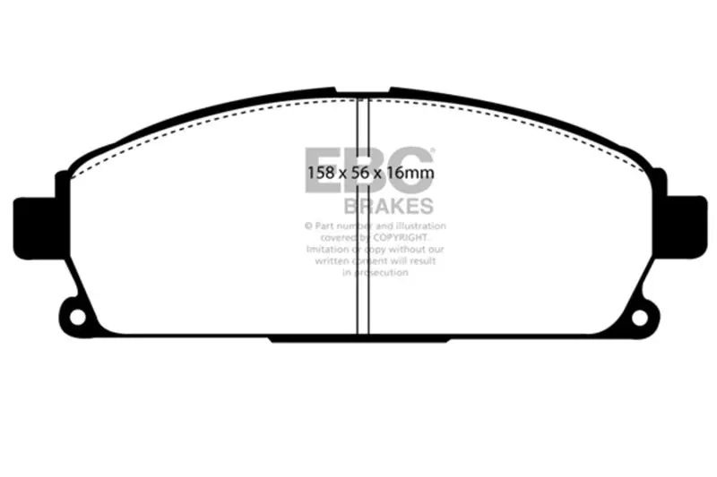 Ebc 03-06 Acura Mdx 3.5 Ultimax2 Front Brake Pads 1