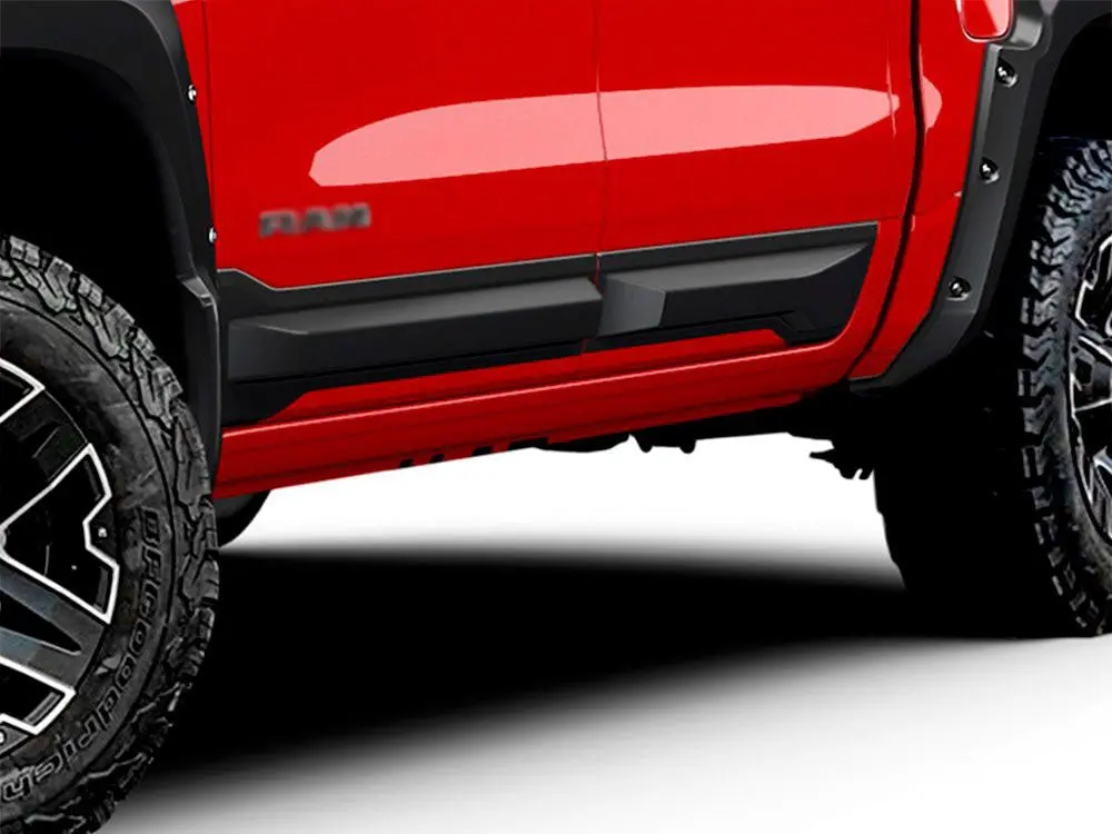 Dodge Ram 1500 Dt 2019+ Air Design Door Rocker Panels (Set Of 4) - Satin Black - Only For Crew Cab 1