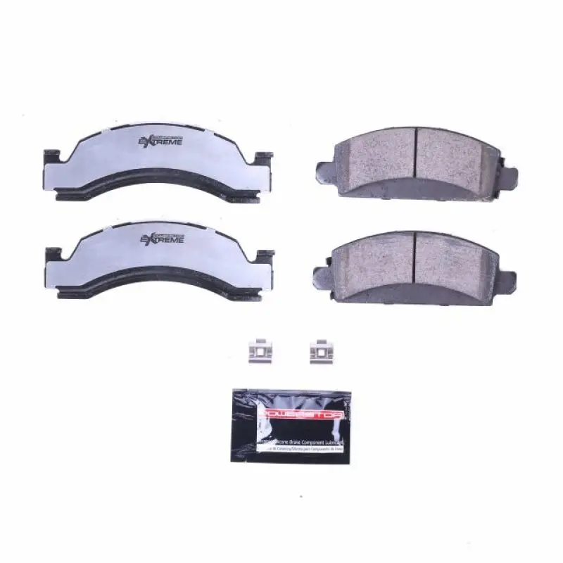 Power Stop 75-86 Chevrolet C30 Front Or Rear Z36 Truck & Tow Brake Pads W/Hardware 1