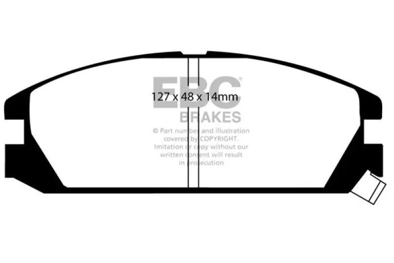 Ebc 86-89 Acura Integra 1.6 Ultimax2 Front Brake Pads 1