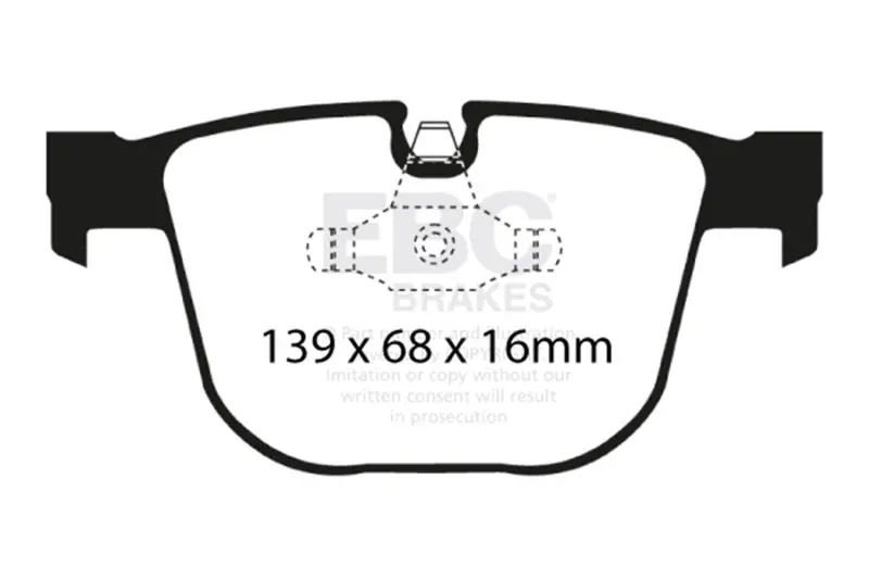 Ebc 08-10 Bmw M3 4.0 (E90) Ultimax2 Rear Brake Pads 1