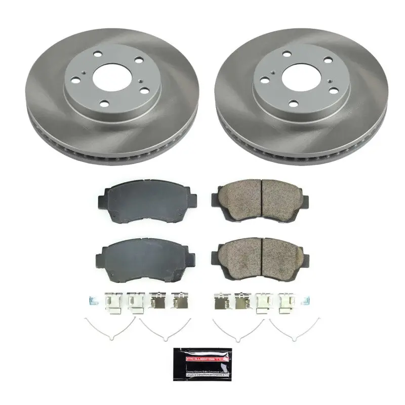 Power Stop 00-01 Toyota Camry Front Semi-Coated Rotor Kit 1