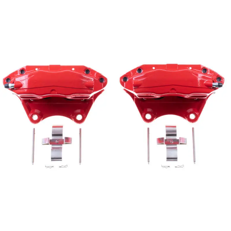Power Stop 03-04 Infiniti G35 Rear Red Calipers - Pair 1