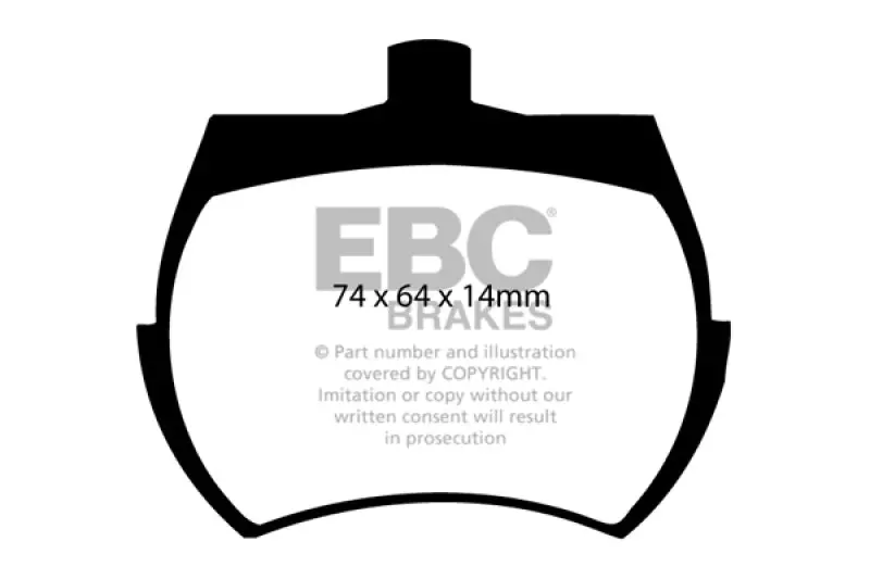 Ebc 62-71 Austin-Healey Sprite (Steel Wheels) Ultimax2 Front Brake Pads 1