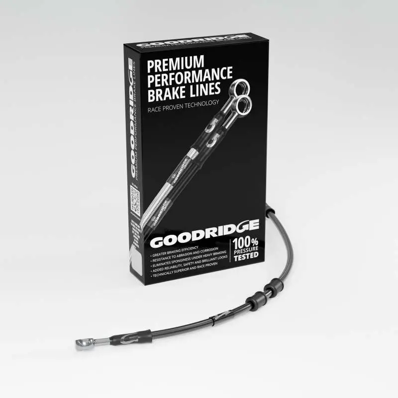 Goodridge 18-19 Hd Fltrxse Cvo Road Glide +2In Clutch Line Kit - Black 1