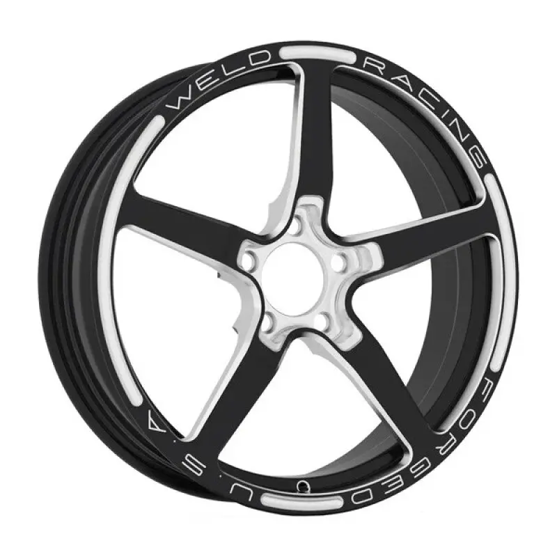 Weld Alumastar 1-Piece 17X4.5 / 5X120 Bp / 2.25In. Bs Gloss Black Milled Wheel 1