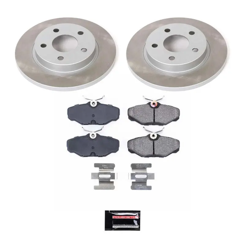 Power Stop 93-05 Mercury Sable Rear Semi-Coated Rotor Kit 1