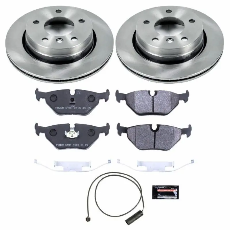 Power Stop 98-99 Bmw 323I Rear Track Day Spec Brake Kit 1