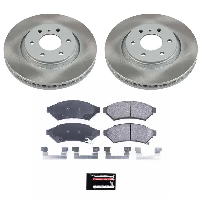 Power Stop 06-07 Saturn Relay Front Semi-Coated Rotor Kit 1
