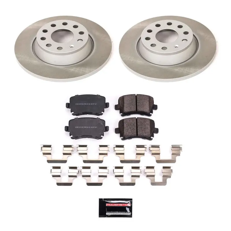 Power Stop 09-10 Volkswagen Tiguan Rear Semi-Coated Rotor Kit 1