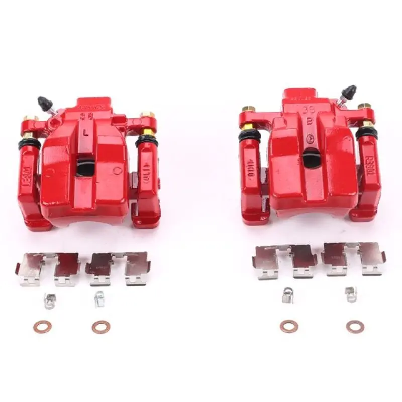 Power Stop 13-18 Lexus Es300h Rear Red Calipers W/Brackets - Pair 1