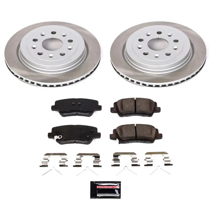 Power Stop 2019 Cadillac Cts Rear Semi-Coated Rotor Kit 1