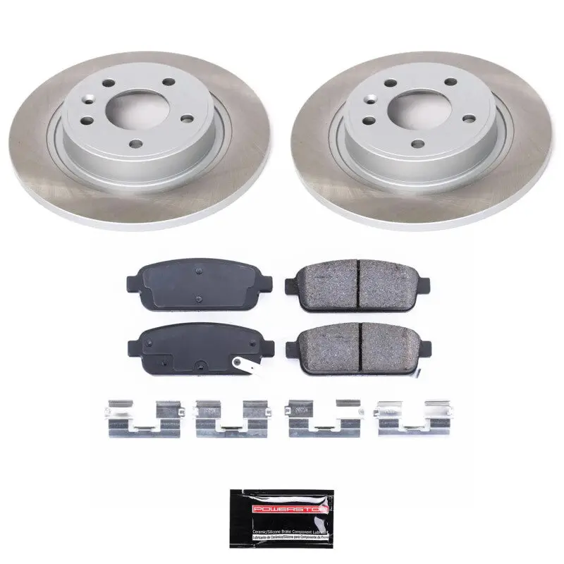 Power Stop 11-15 Chevrolet Volt Rear Semi-Coated Rotor Kit 1