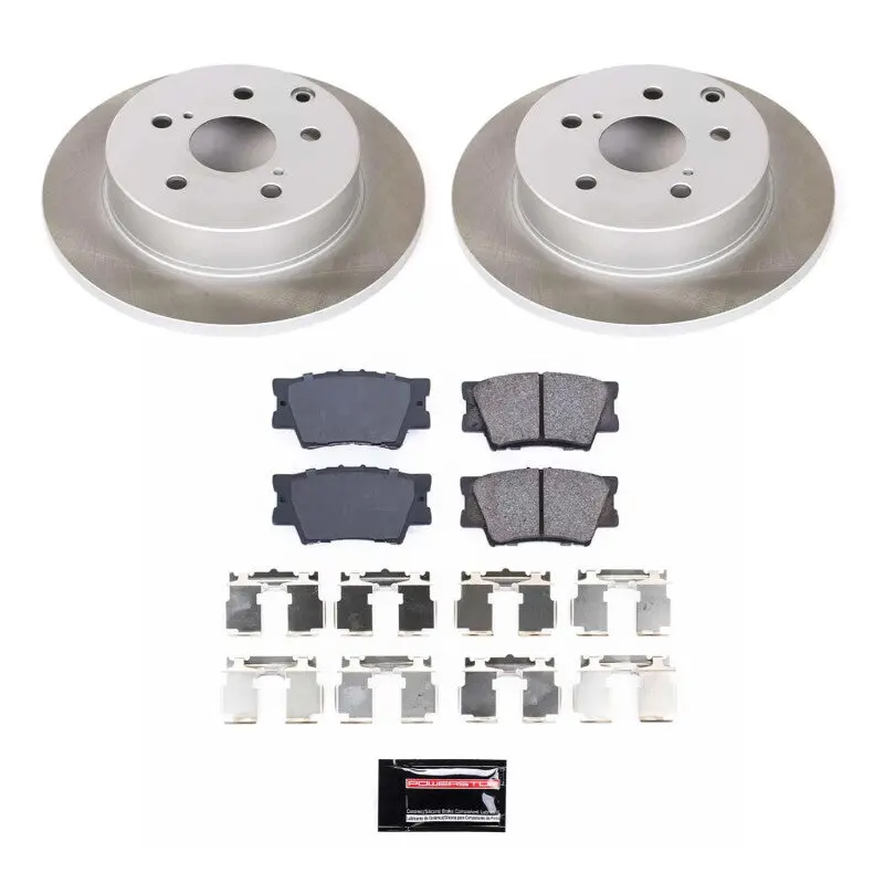 Power Stop 06-18 Toyota Rav4 Rear Semi-Coated Rotor Kit 1